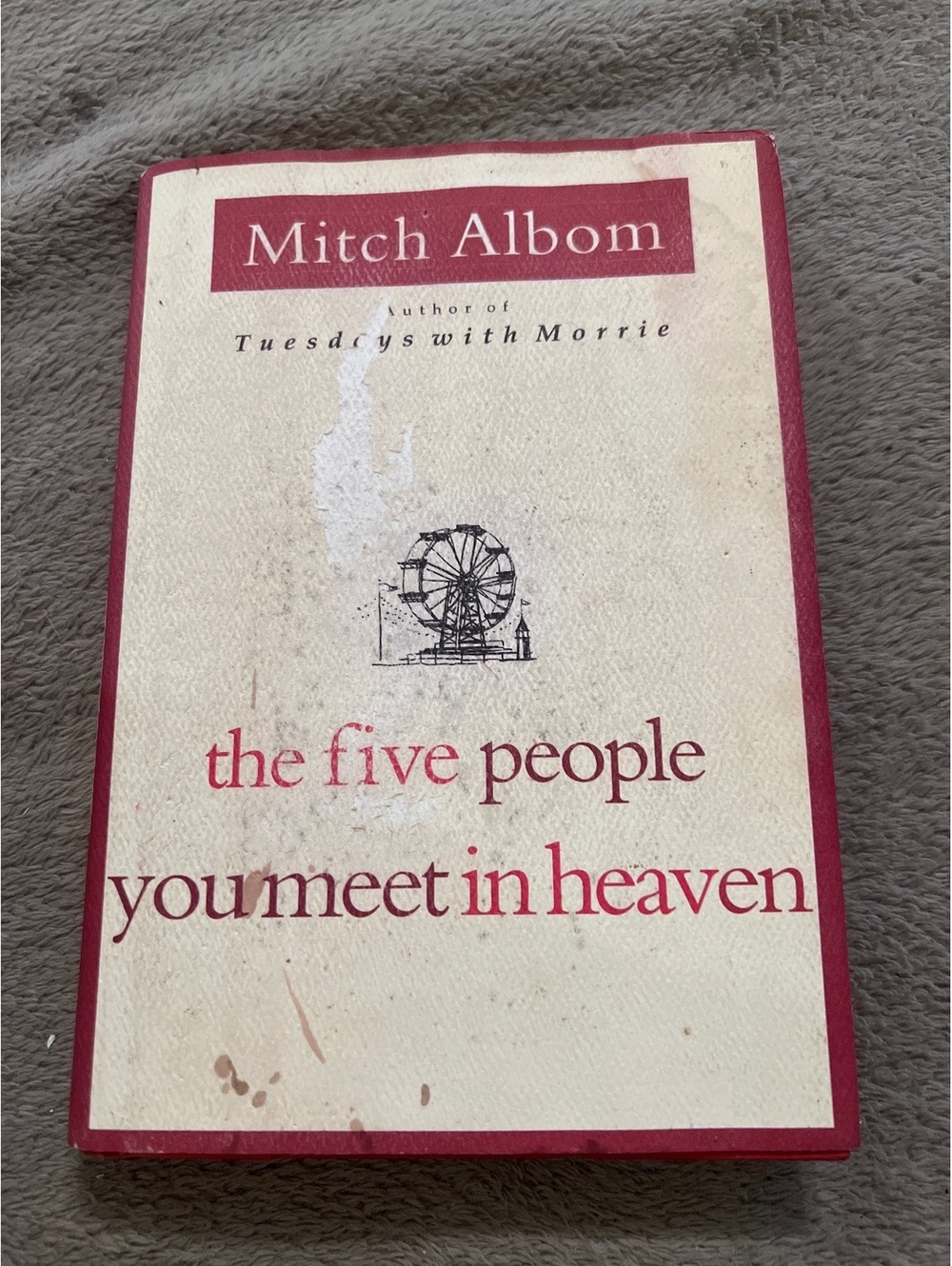 The Five People You Meet in Heaven by Mitch Albom Hardcover Book